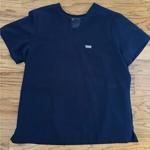Figs Navy Catarina One Pocket Scrub Top